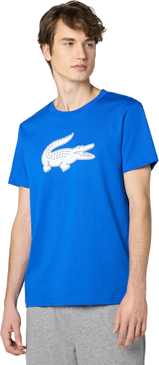 

Мужская спортивная футболка Lacoste Ultra Dry XXL с логотипом, Marina/White, Белый, Мужская спортивная футболка Lacoste Ultra Dry XXL с логотипом, Marina/White