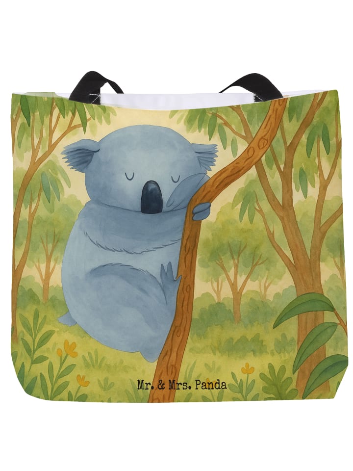 

Mr. & Mrs. Panda Сумка-шоппер с изображением коалы, без надписи, белого цвета