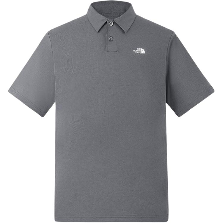 

Футболка-поло SS25 мужская серая THE NORTH FACE, серый