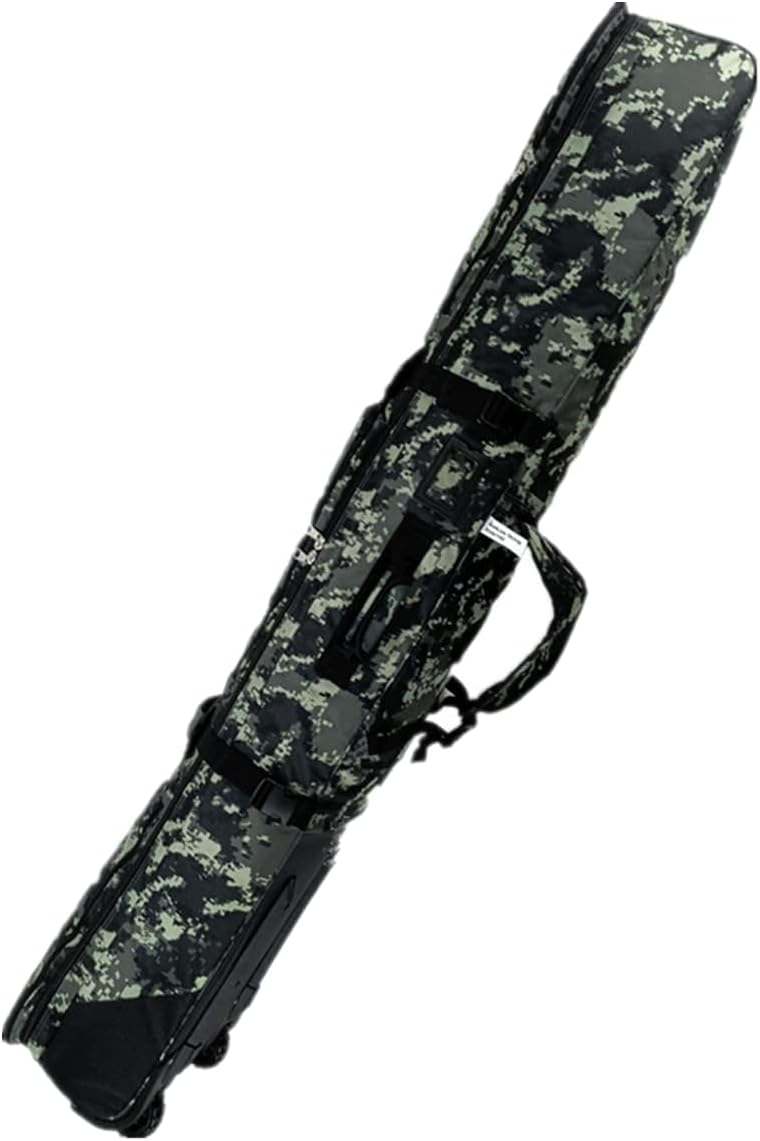 

Сумка для сноуборда UNISTRENGH 2-в-1 с мягкой подкладкой на колесах для авиаперелетов. Три независимых отделения для лыжных ботинок, шлема и одежды., Gray Camo_156Cm, Бежевый, Сумка для сноуборда UNISTRENGH 2-в-1 с мягкой подкладкой на колесах для авиапер