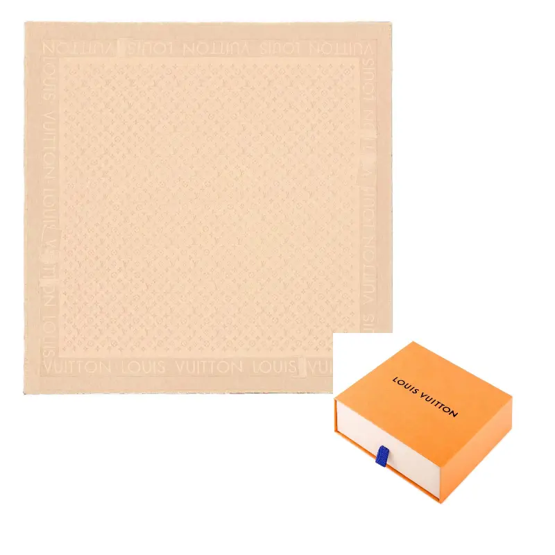 

LOUIS VUITTON Шарф Lock & Go Wool Knit Unisex Beige