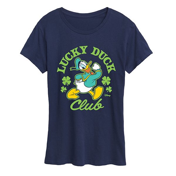 

Футболка женская Donald Duck Lucky Duck Club Disney, Navy, Синий, Футболка женская Donald Duck Lucky Duck Club Disney, Navy