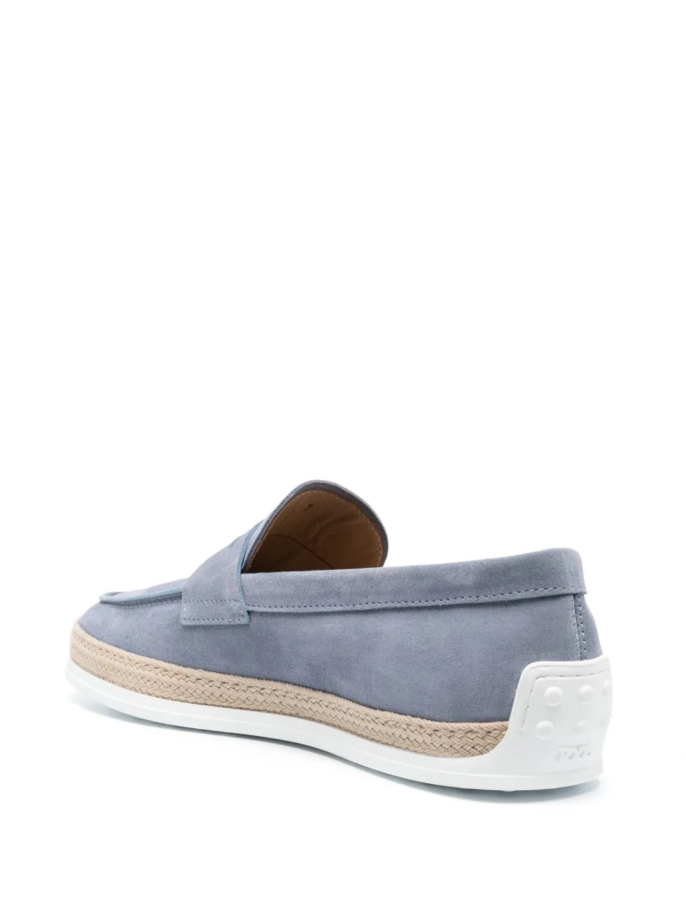 Пенни-лоферы с закругленным носком TOD'S, синий — фото 3