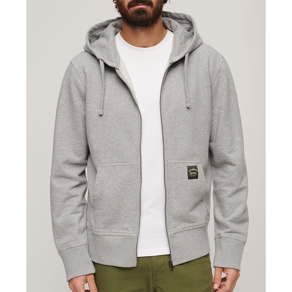 

Толстовка Superdry Contrast Stitch Full Zip, серый