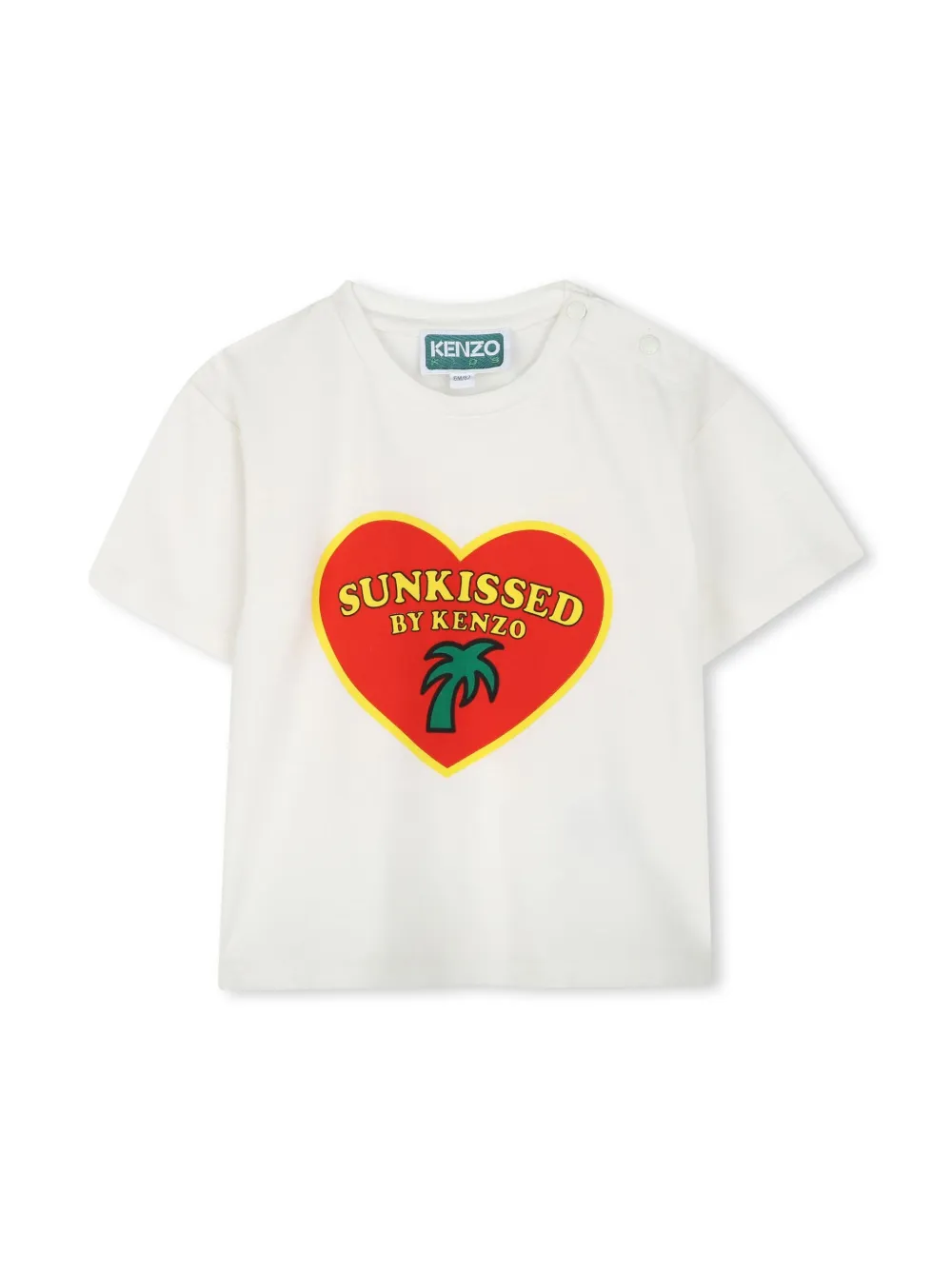 Комплект из топа и шортов Kenzo Kids, красный — фото 3