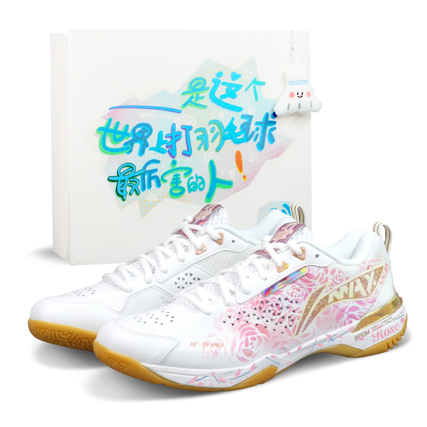 

Кроссовки для бадминтона Li-Ning Blade Max Cushioning, Wear Resistant, низкие, унисекс, белый