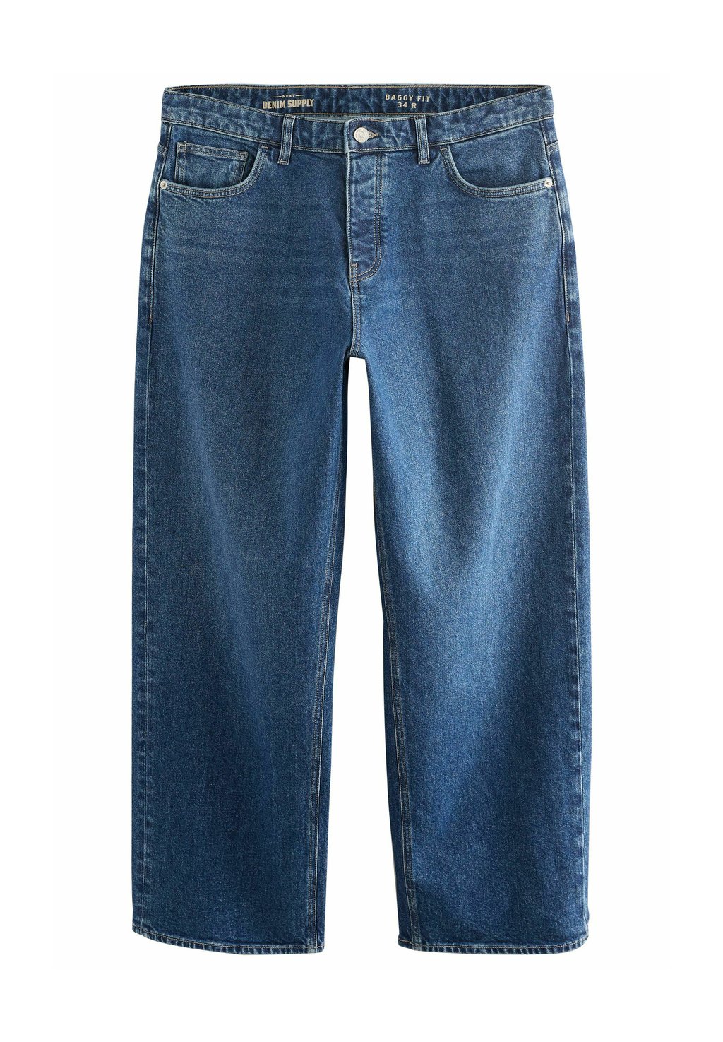 

Джинсы свободного кроя BAGGY -VINTAGE WASH Next, синий