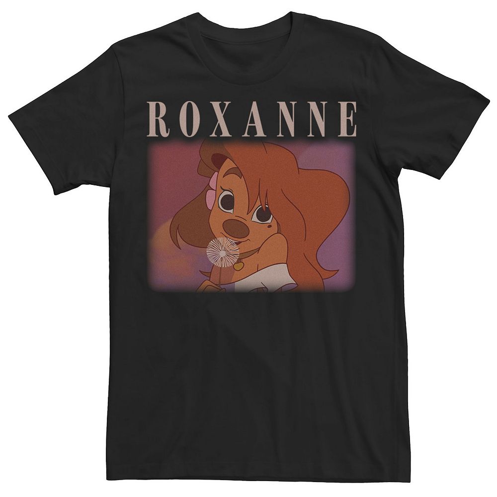 

Мужская футболка с портретом Disney's A Goofy Movie Roxanne Licensed Character, черный