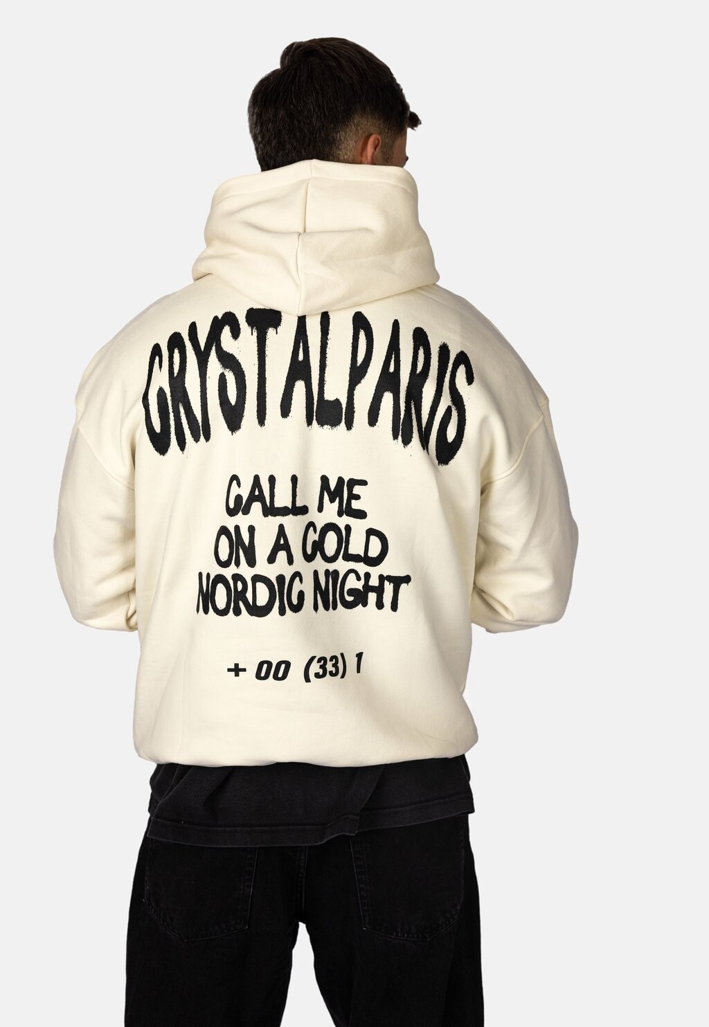 

Толстовка с капюшоном CALL ME CRYSTAL PARIS, молочный