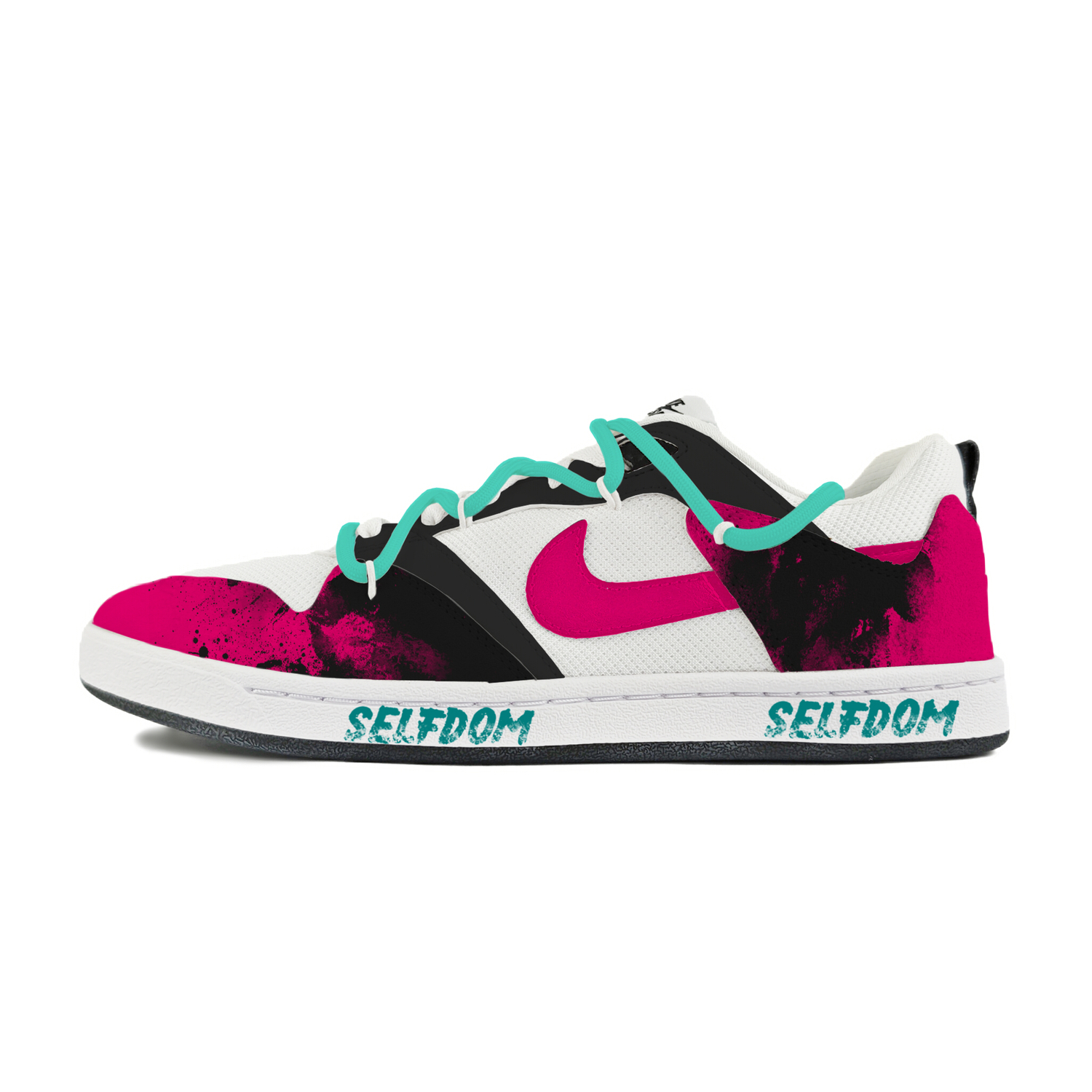 

Nike Кроссовки для скейтбординга SB Alleyoop Abrasion Resistant Low Top мужские белые красные черные