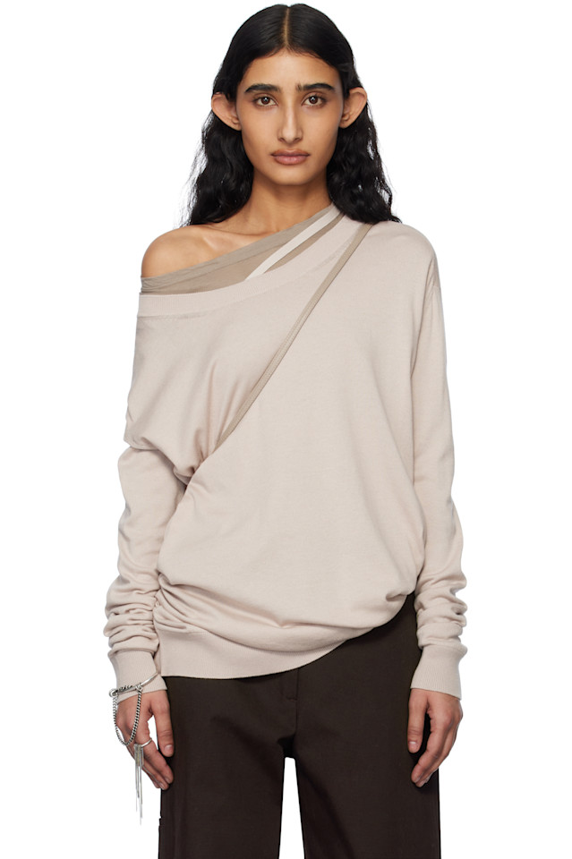 

Свитер Helle High-Comfort Ann Demeulemeester, цвет dusty nude