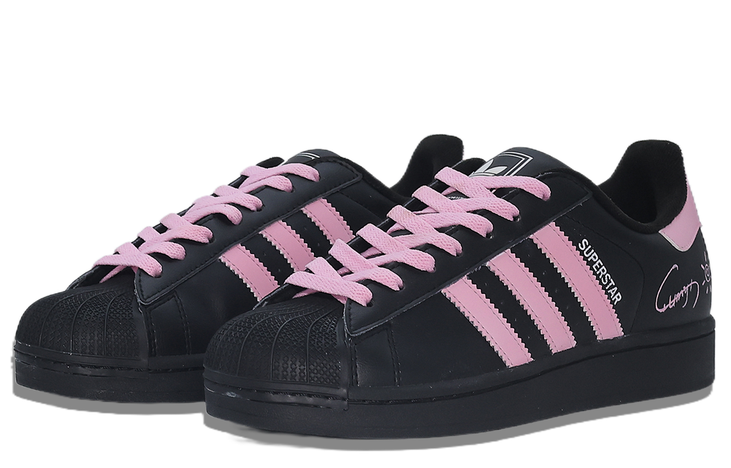 Superstar 2 детские скейтбординговые кроссовки unisex Adidas Originals, черный — фото 4