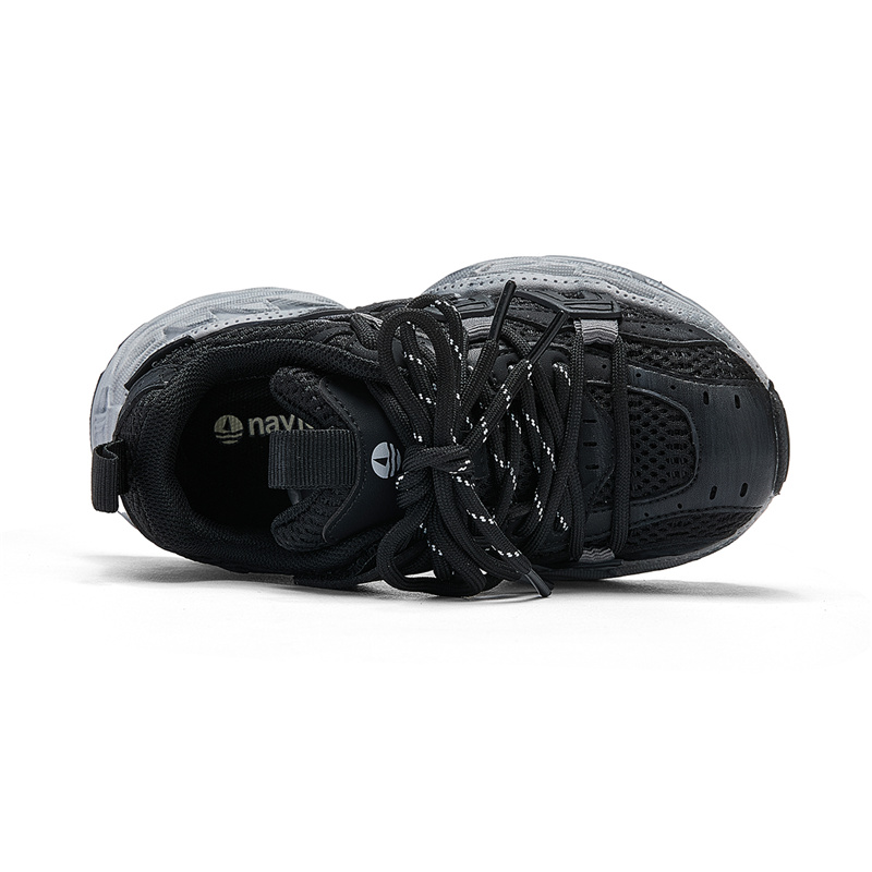Низкие кроссовки Anti Kick Cushioning для детей NAVIGARE, черный — фото 3