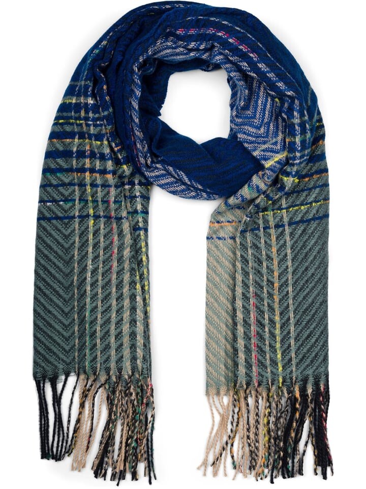 

Шарф styleBREAKER, цвет royalblau/jadegrün
