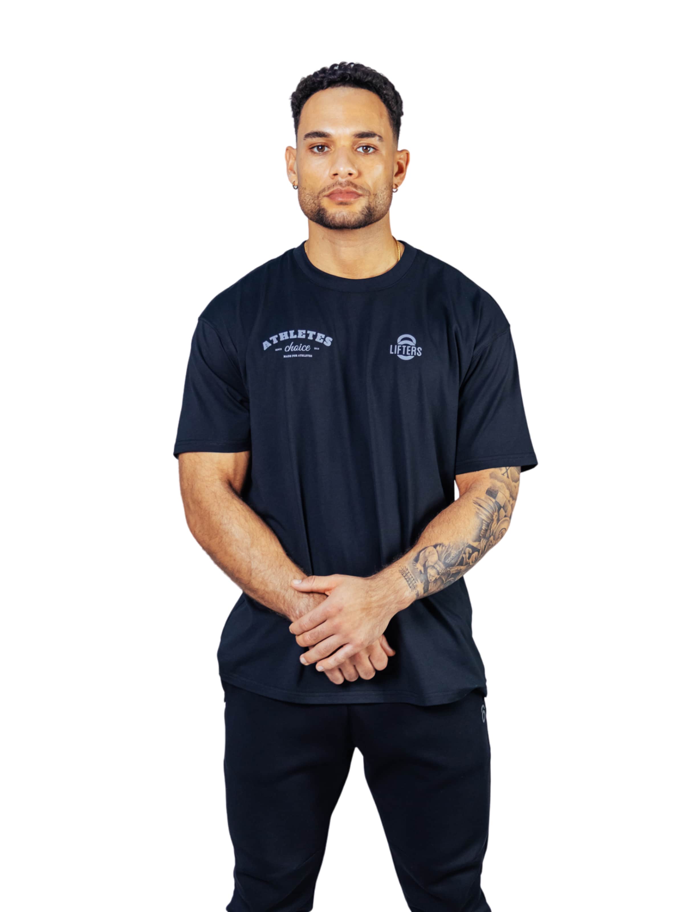

Lifters Футболка 'Athletes Choice Oversize T-Shirt Unisex' в черном цвете
