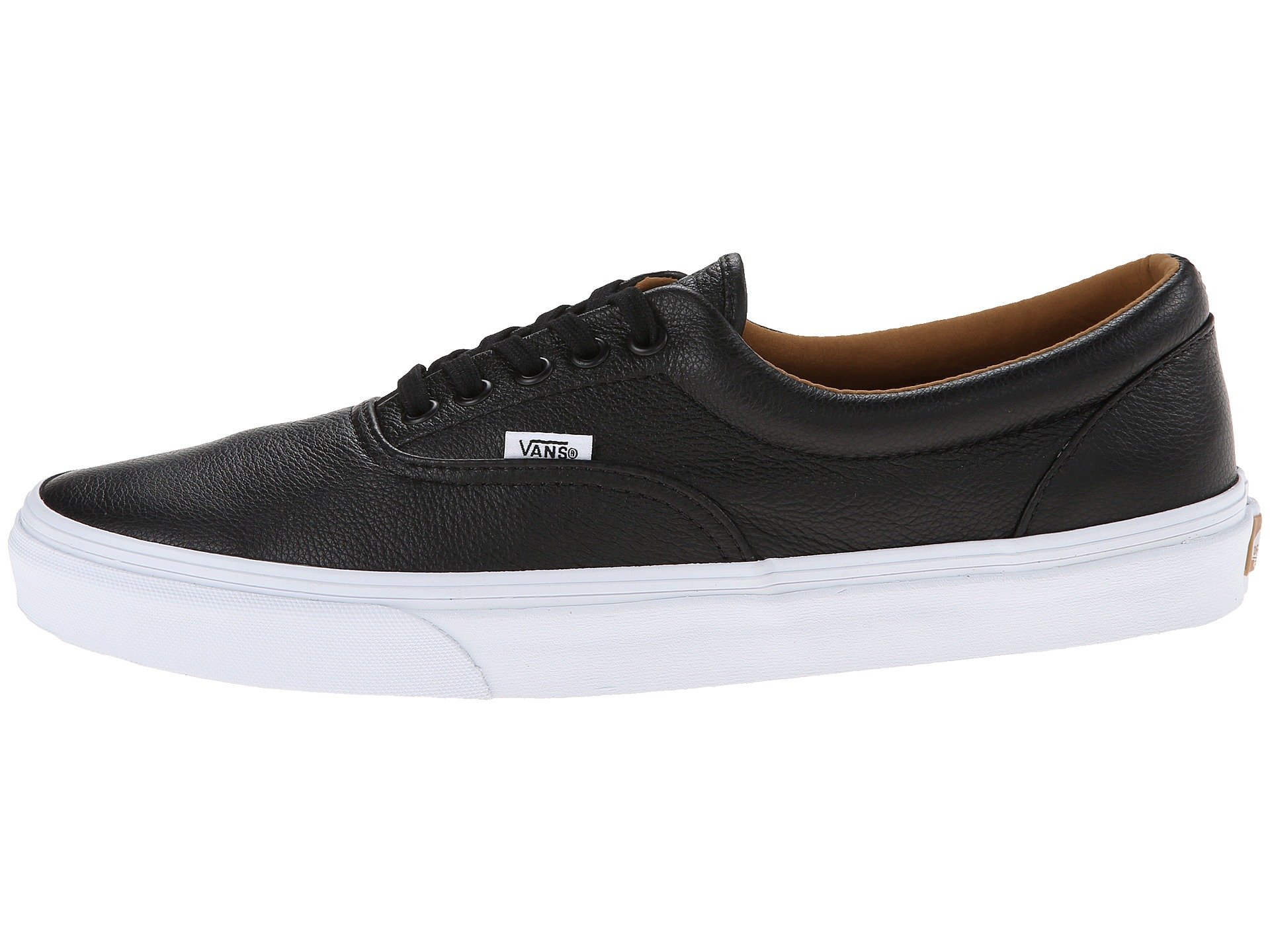 Кроссовки Unisex Vans Era, цвет (Premium Leather) Black — фото 4