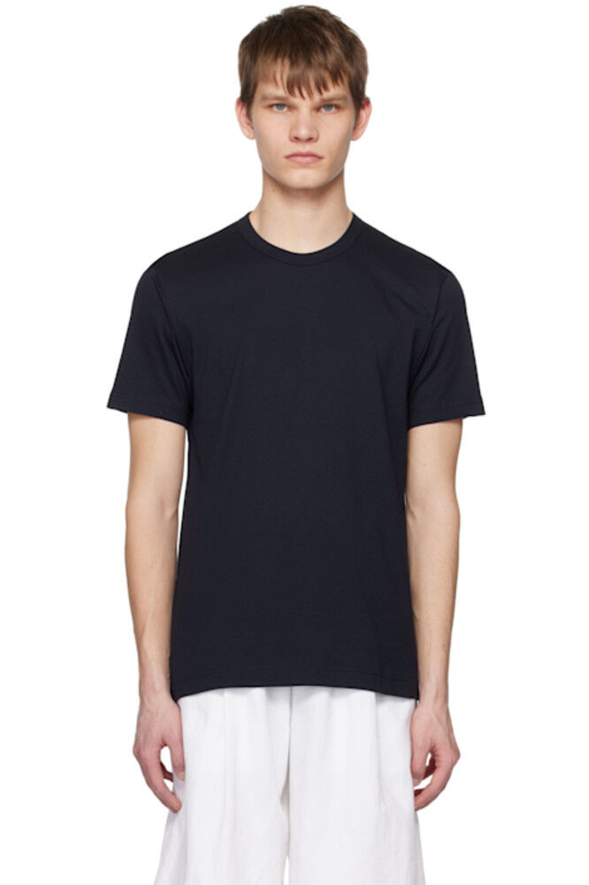 

Футболка с круглым вырезом темно-синего цвета Comme des Garçons Shirt