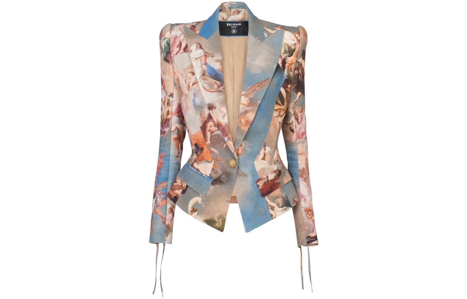 Куртка slim fit с принтом Sky BALMAIN, Multicolor