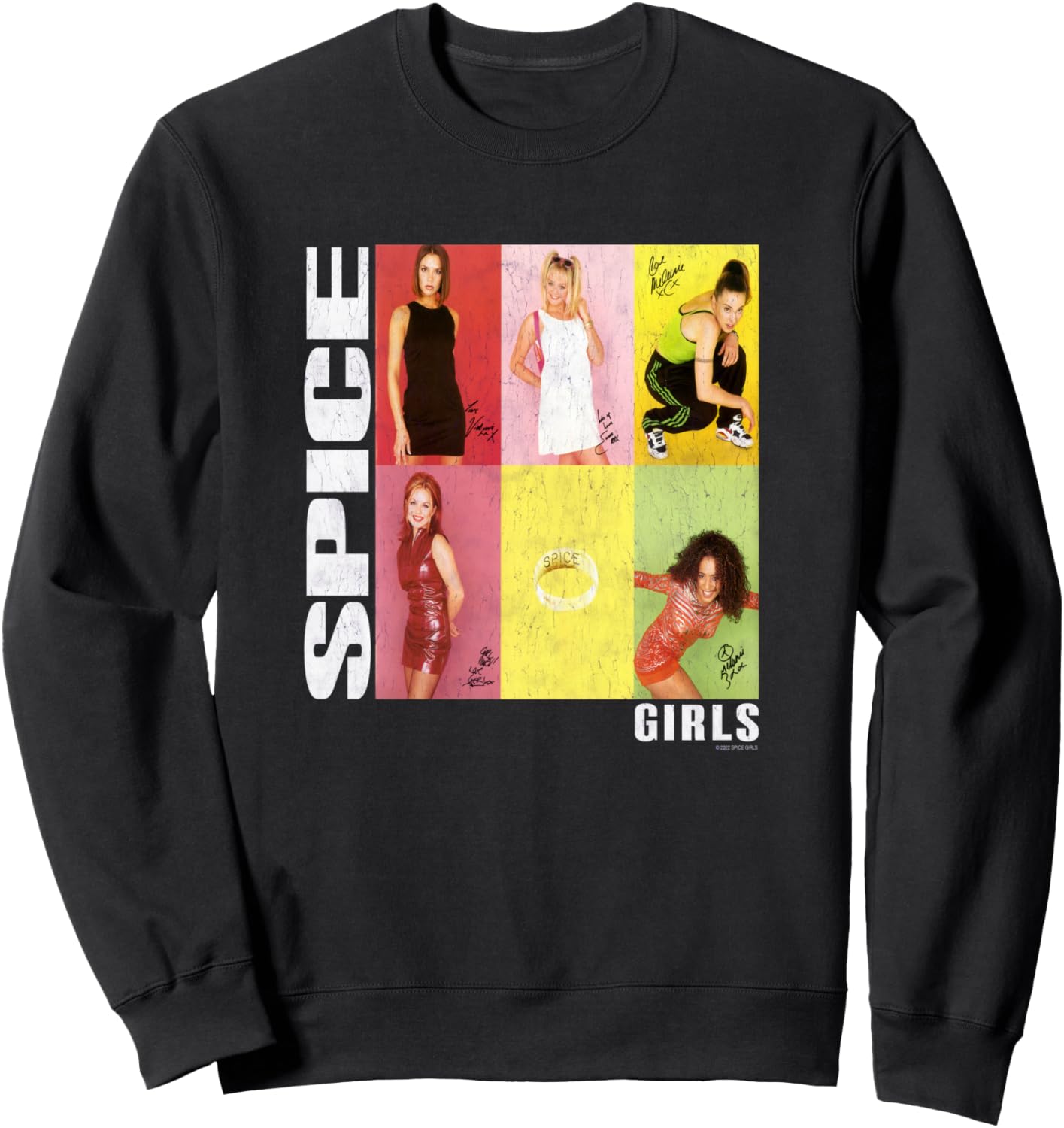 

Официальная толстовка с фотографией Spice Girls, черная, Черный, Официальная толстовка с фотографией Spice Girls, черная