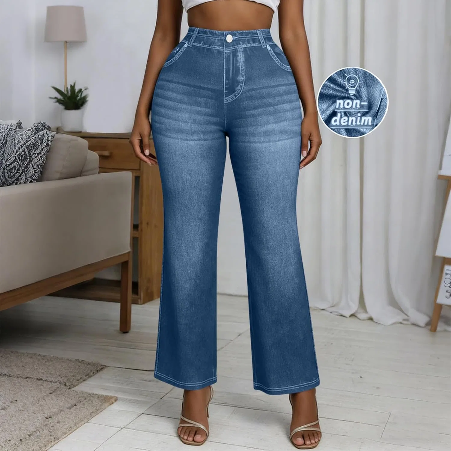 Джинсы Flare, Light Blue — фото 3