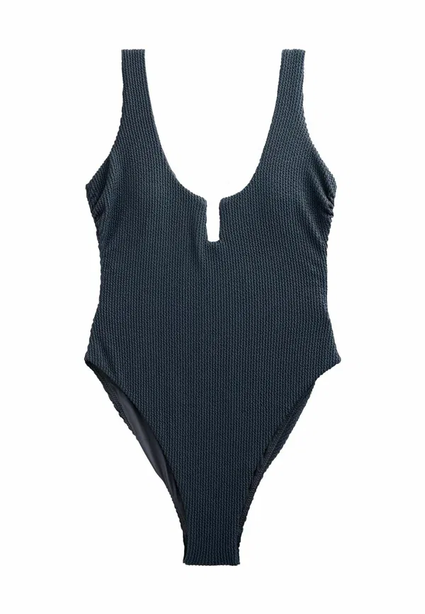 Купальник слитный Next, Scoop trim tummy control swimsuit, стальной синий