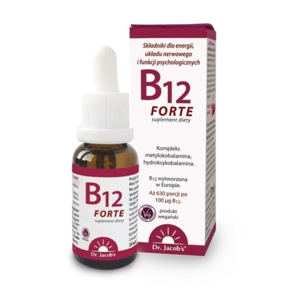 

Витаминные капли Dr. Jacob's B12 Forte пищевая добавка 20 мл Dr Jacobs