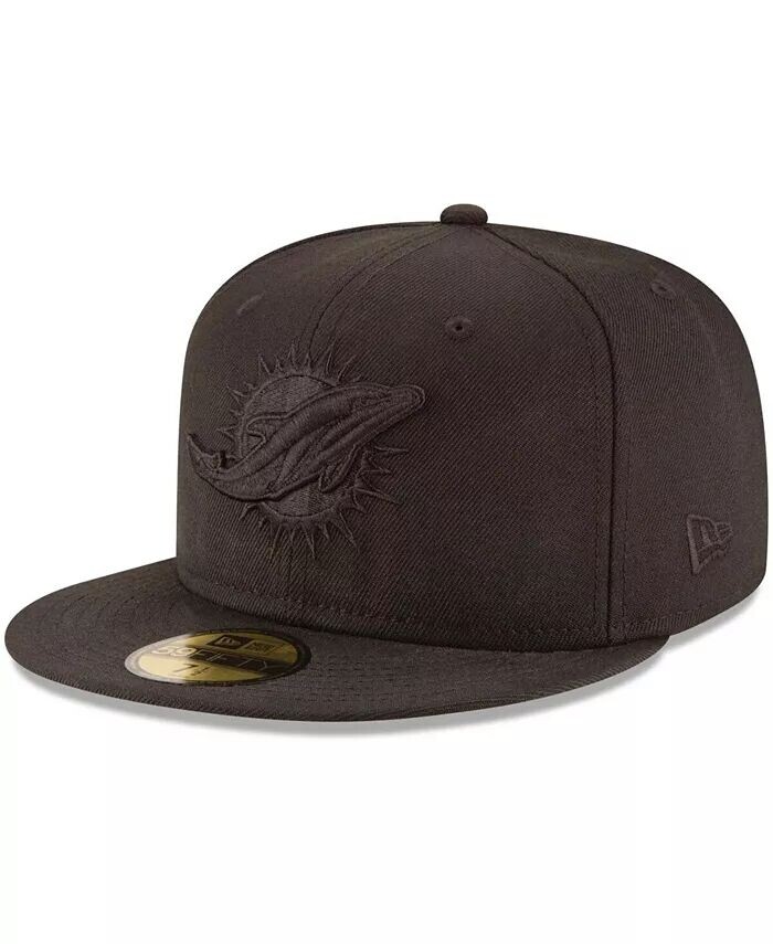 

Мужская приталенная шляпа Miami Dolphins Black On Black 59FIFTY New Era