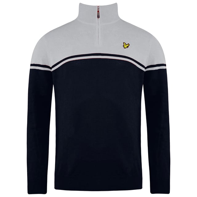 

Мужской темно-синий/серый свитер Croft Golf Lyle & Scott, синий