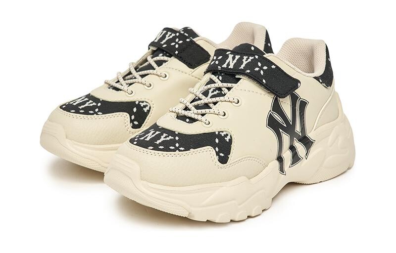 Кроссовки MLB Kids Lifestyle Shoes Kids Low-top Ivory, слоновая кость — фото 3