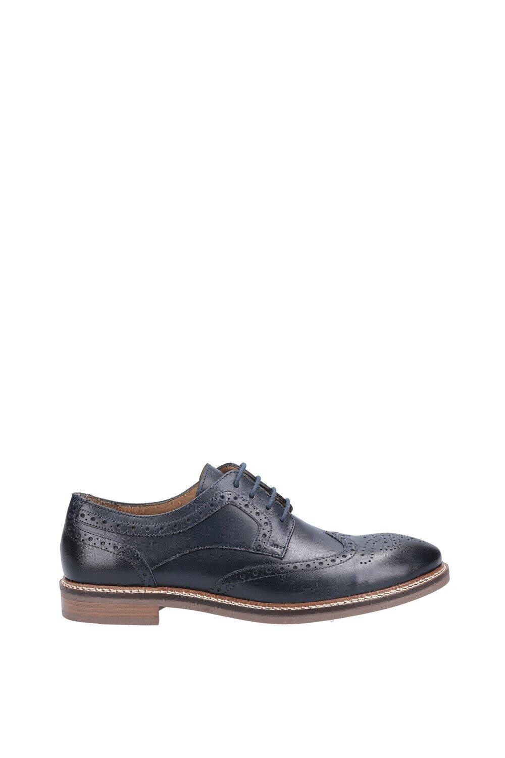 Кожаные туфли на шнуровке "Bryson" Hush Puppies, темно-синий — фото 4