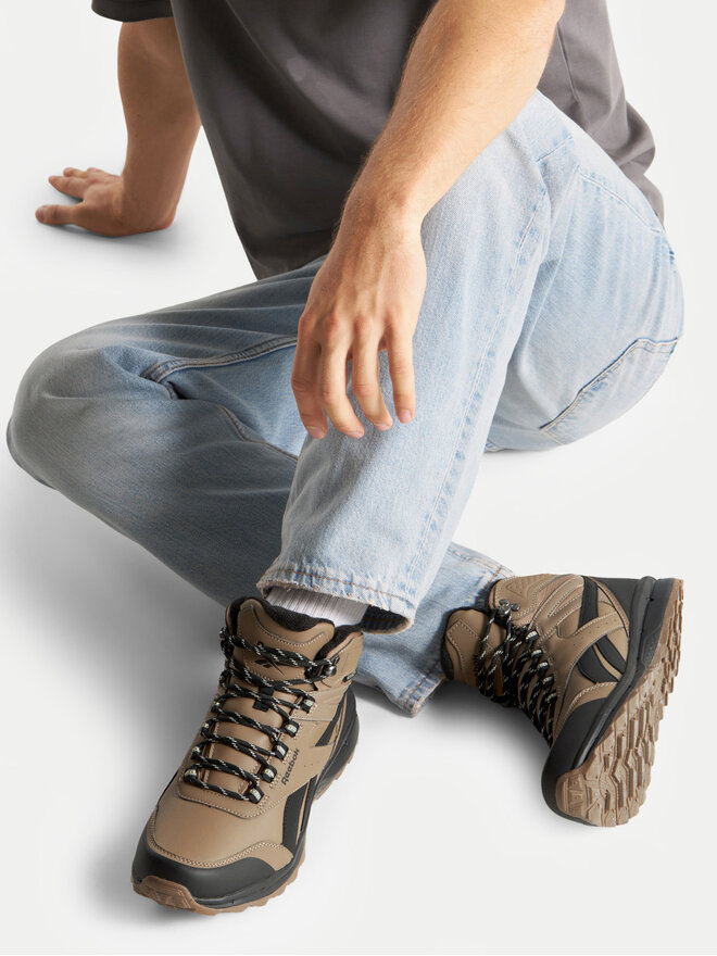 Треккинговые кроссовки H1-003 MM Reebok, коричневый — фото 2