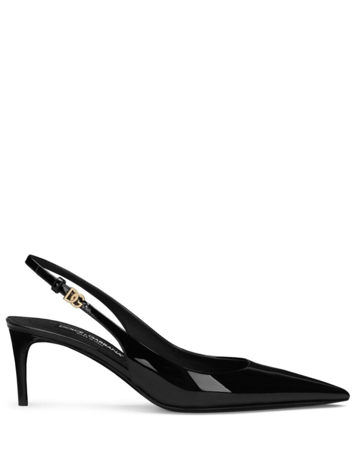 

Dolce & Gabbana туфли с ремешком на пятке и логотипом DG, черный