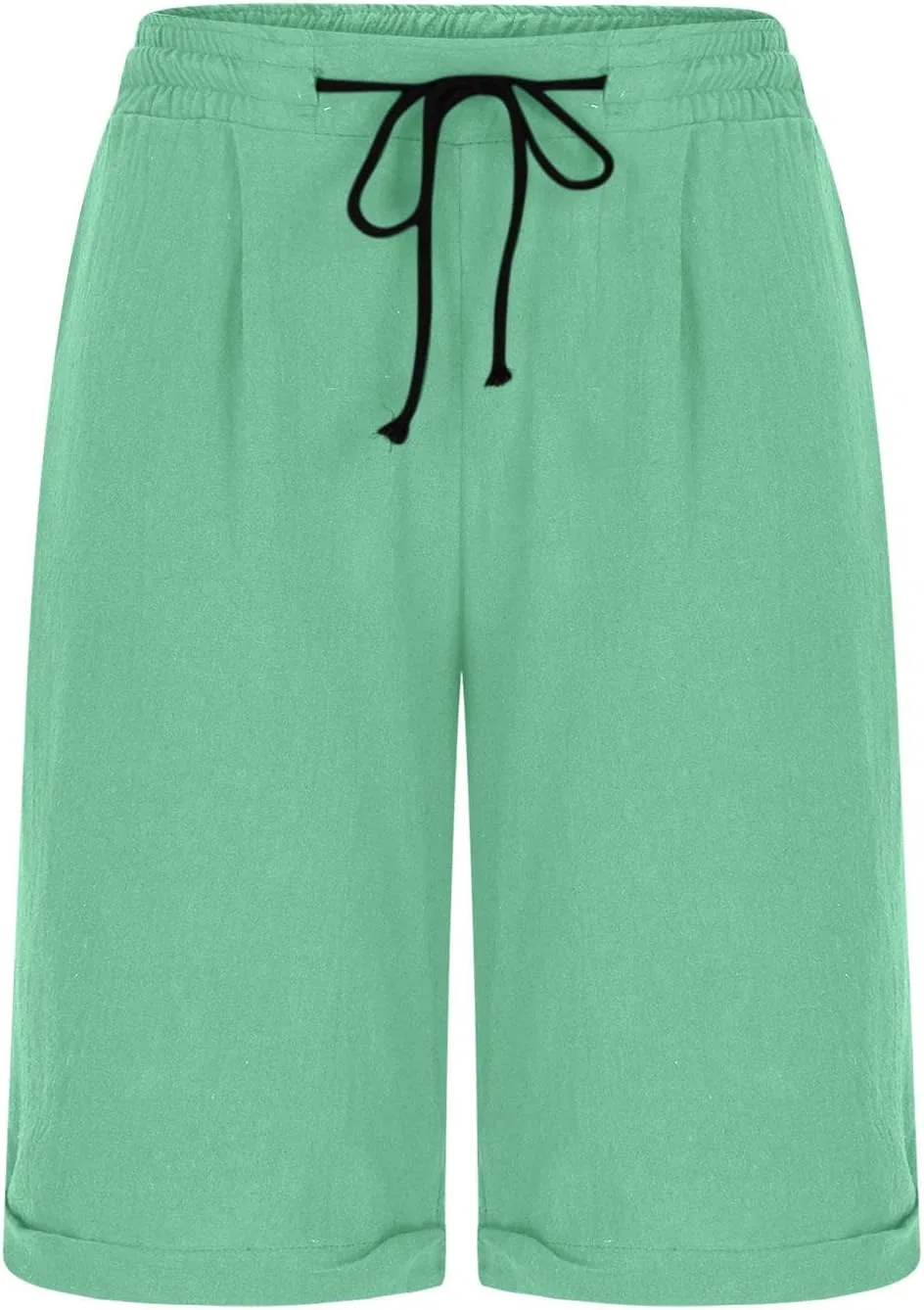 Шорты для женщин, повседневные, с эластичным поясом, A04_mint Green — фото 3