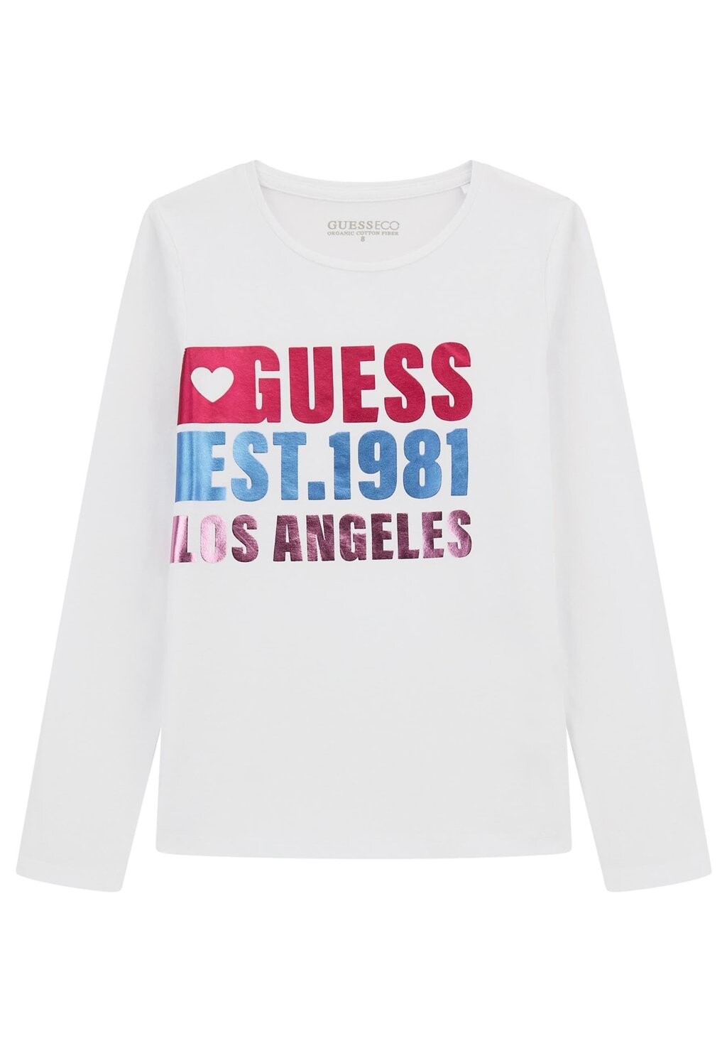 

Рубашка с длинным рукавом FRONTLOGO Guess, белый