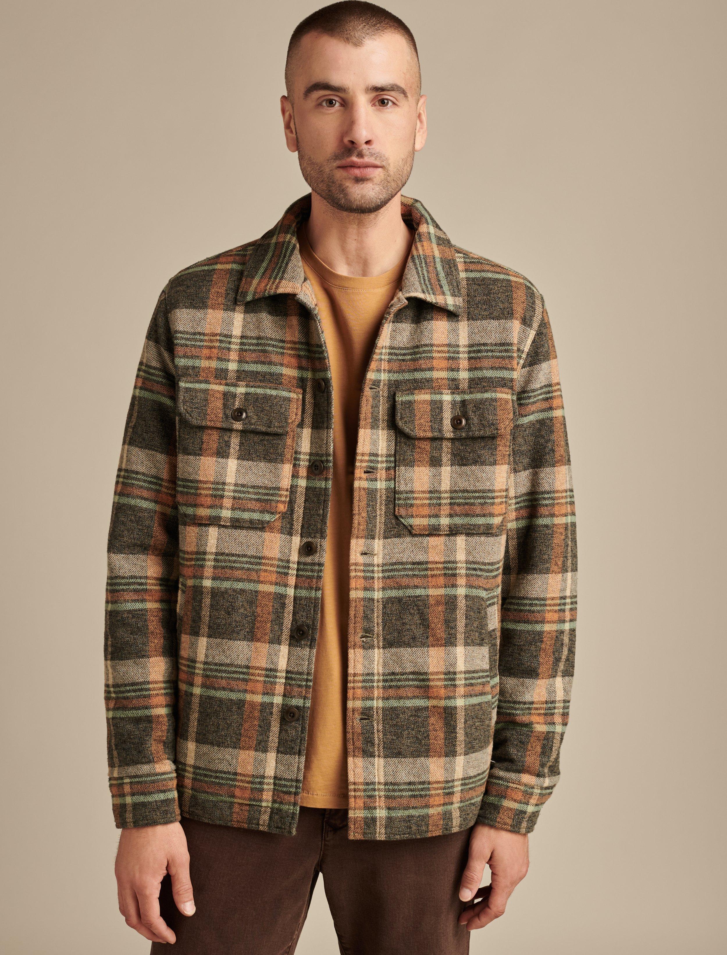 

Мужская клетчатая рубашка Lucky Brand, цвет multi