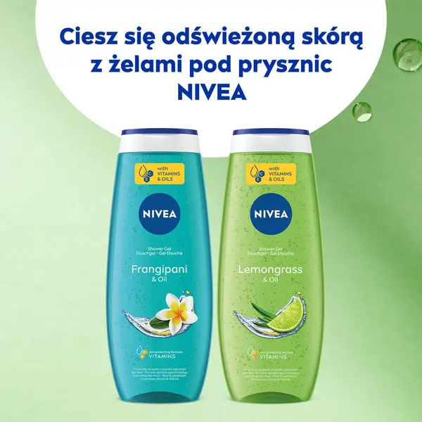 Освежающий гель для душа с масляными жемчужинами, 500 мл Nivea Lemongrass & oils — фото 4