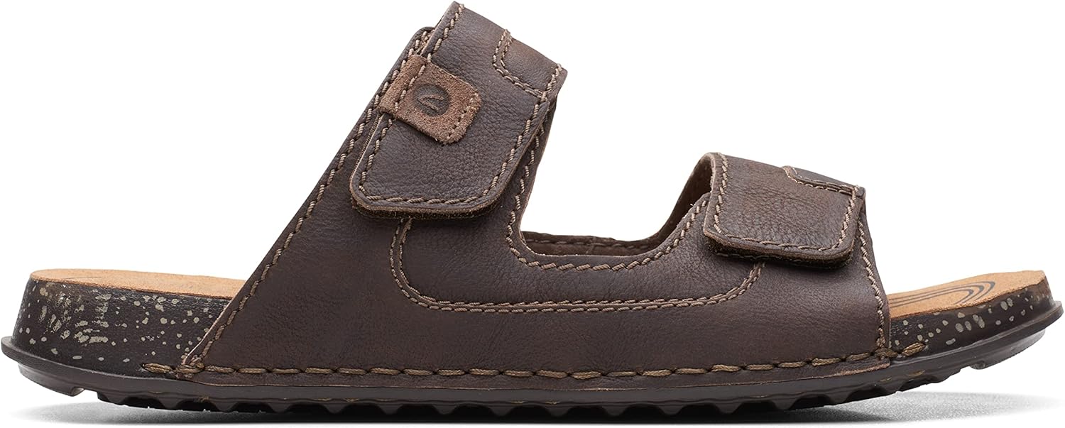 

Шлепанцы Clarks mens Crestview Easy, темно-коричневый