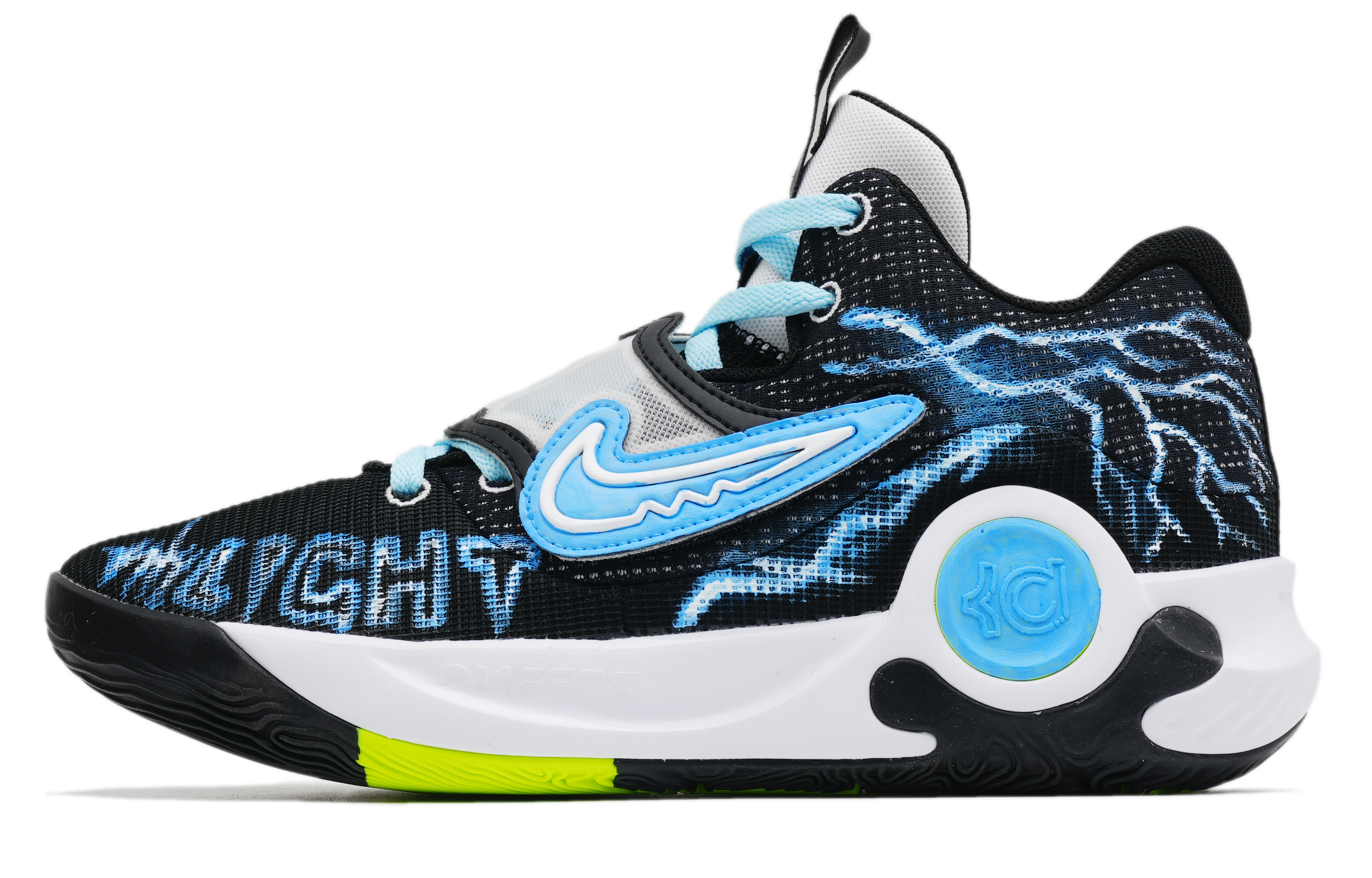

Nike Баскетбольные кроссовки KD Trey 5 X Enchanting Chaos с низким верхом, амортизирующие, противоскользящие и износостойкие, мужские, черно-синие