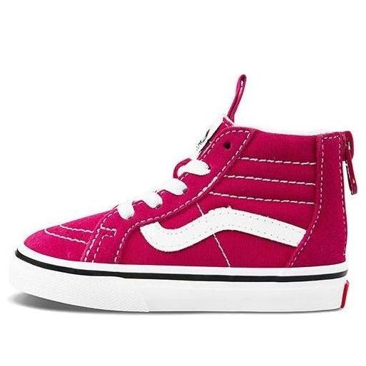 

Кроссовки sk8-hi zip toddler rose red Vans, красный