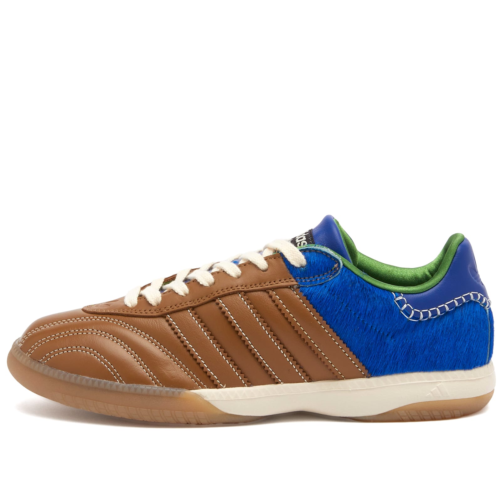 

Кроссовки Adidas X Wales Bonner Samba Millennium, цвет Desert, Team Royal Blue & Crew Green