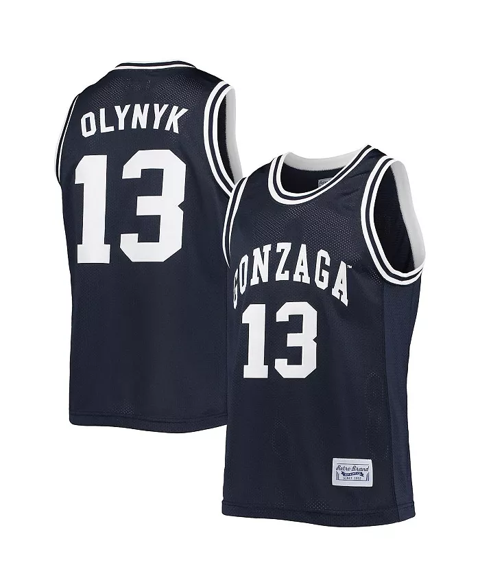 

Мужская баскетбольная классическая памятная футболка Kelly Olynyk Gonzaga Bulldogs Alumni Original Retro Brand, синий