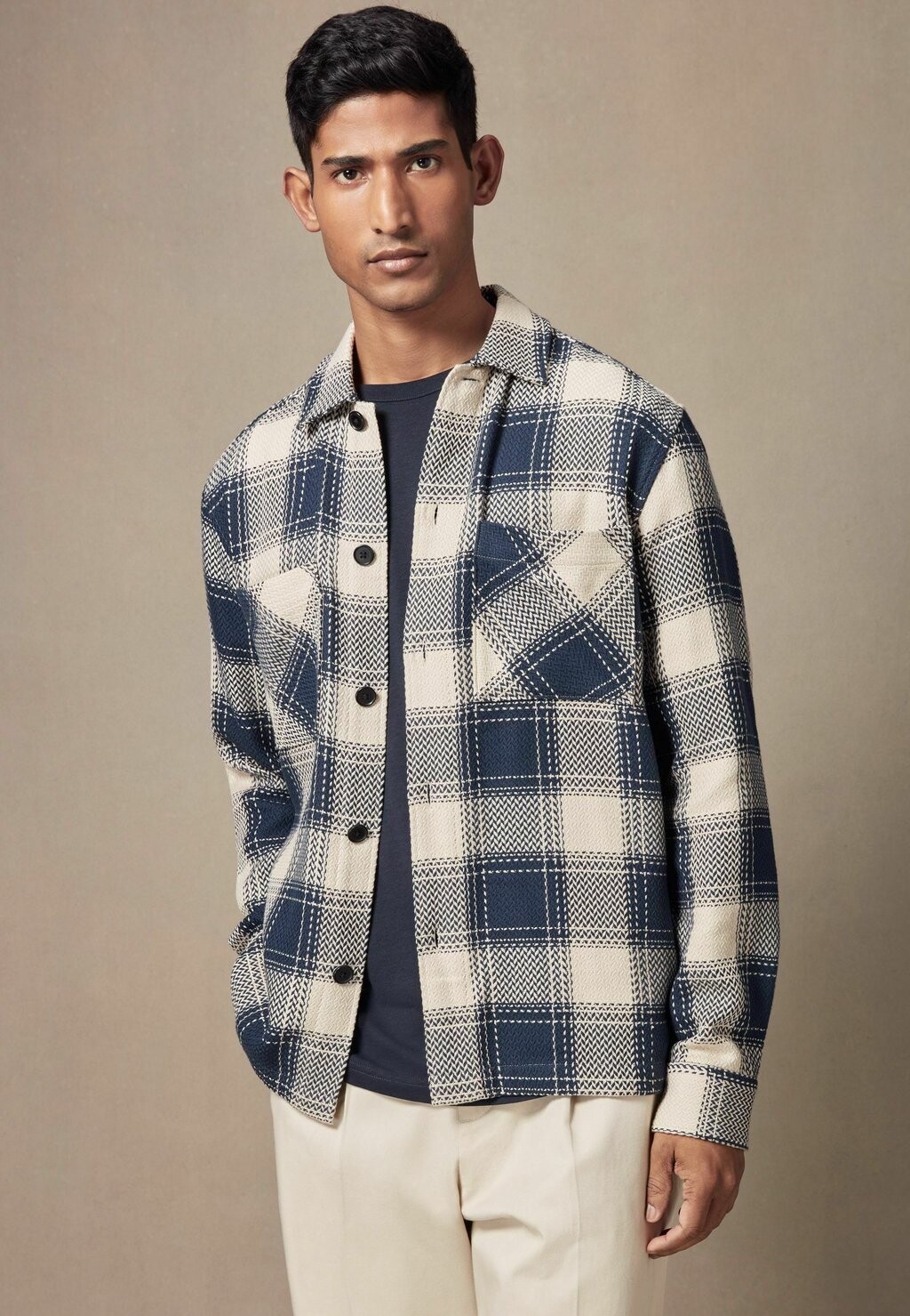 

Летняя куртка CHECK REGULAR FIT Next, синий