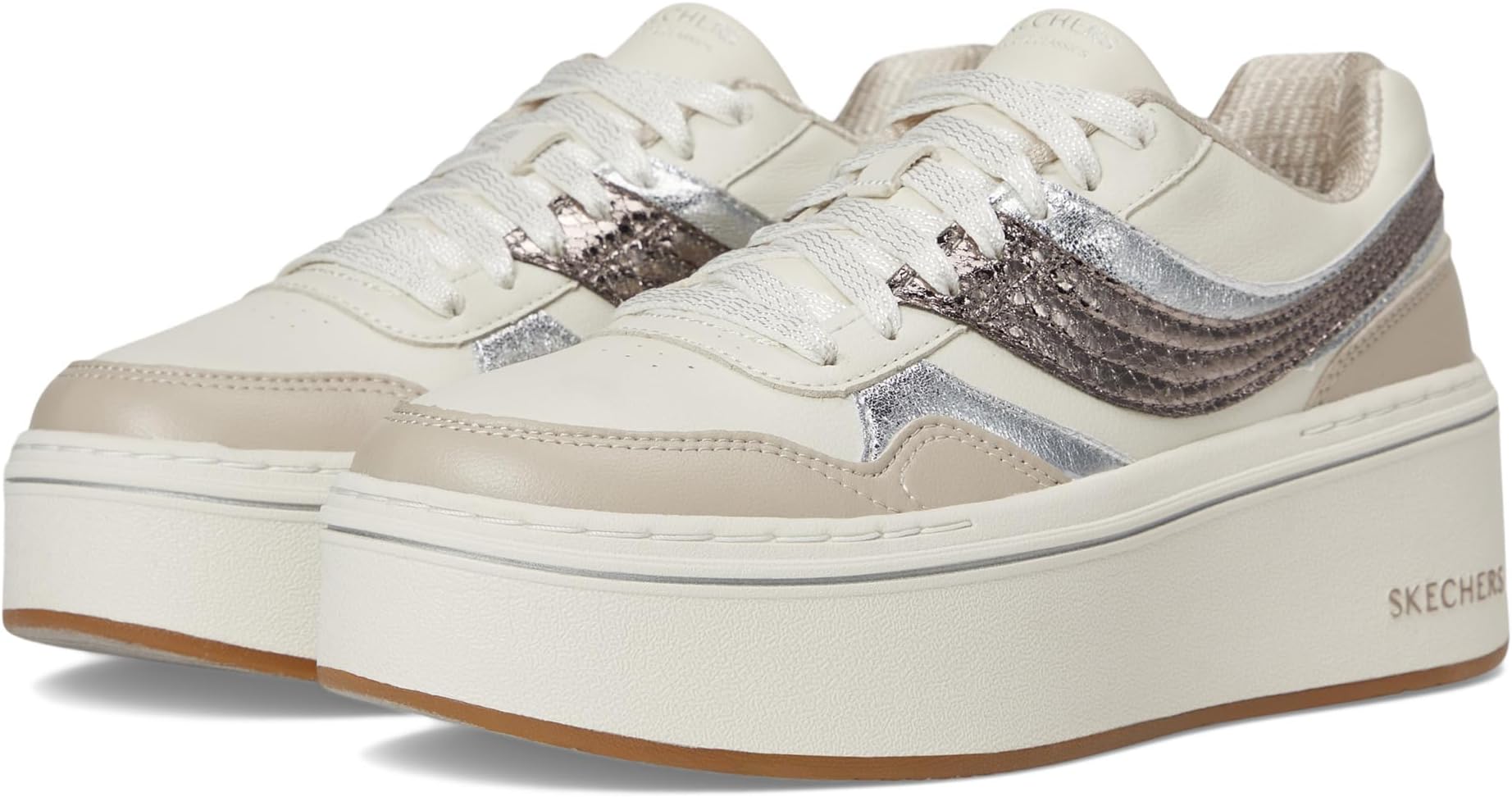 Кроссовки SKECHERS Paloma-Shimmer Takes All, Natural/Taupe