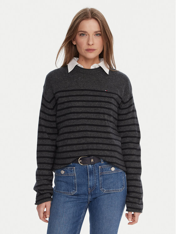 

Свитер regular fit WW0WW46438 Tommy Hilfiger, серый