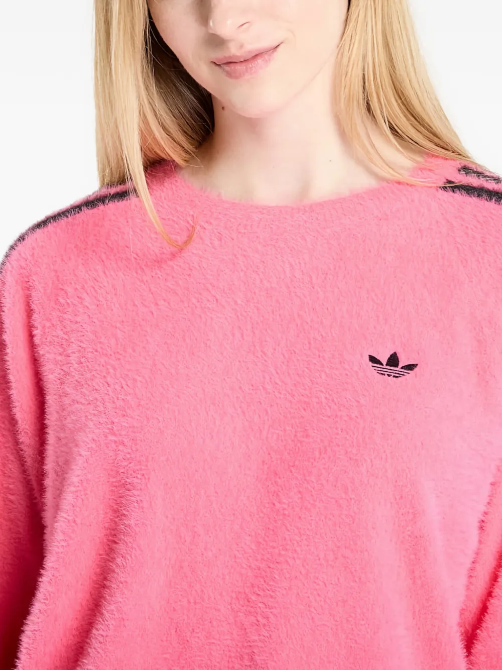 Свитер Adicolor Holiday Adidas, розовый — фото 4
