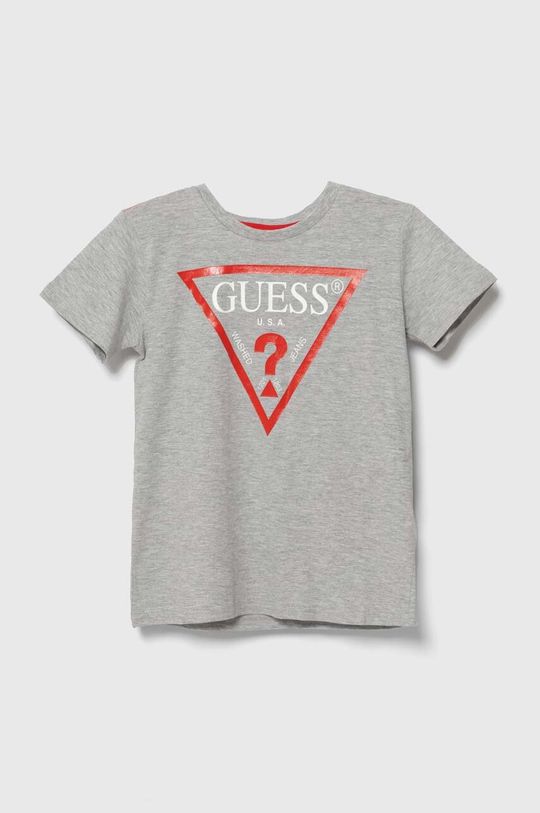 

Хлопковая футболка для детей Guess, серый