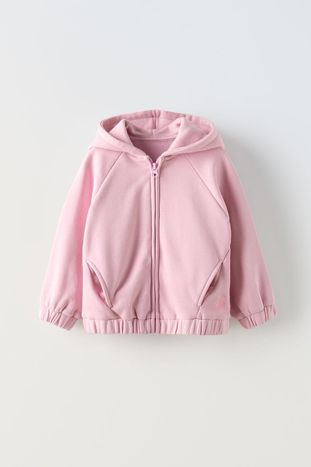 

Толстовка с вышивкой ZARA, светло-розовый