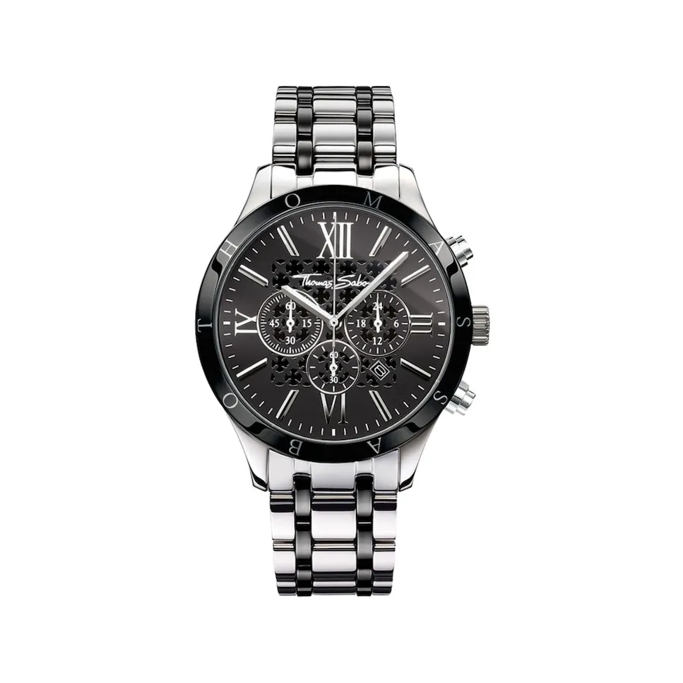 

Мужские стальные часы-хронограф Rebel Urban Thomas Sabo, серебряный
