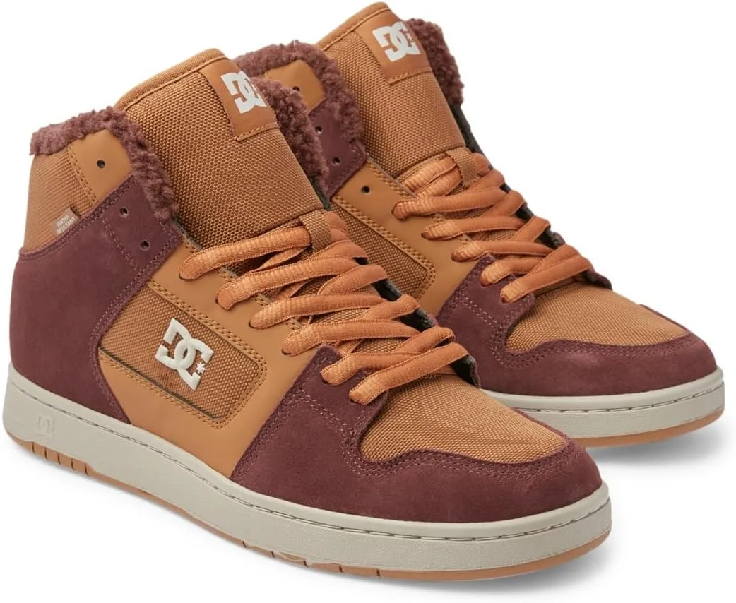 Мужские высокие кожаные кроссовки DC Shoes Manteca 4 Hi WR, белый/коричневый
