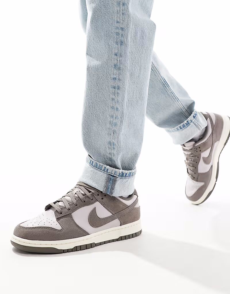 

Низкие ретро-кроссовки Nike Dunk серого цвета